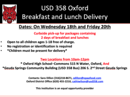 Free Meals For Students Ages 1-18